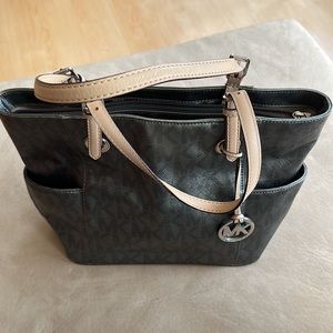 Michael Kors East-West Monogram Zip Tote Bag